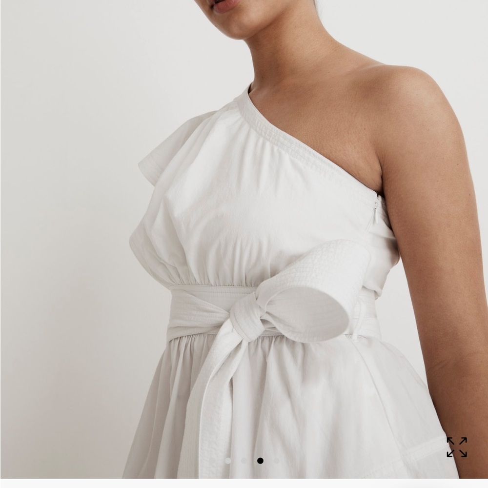 Madewell Ruffled One-Shoulder Midi Dress - Picture 10 of 10